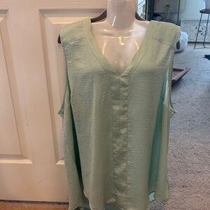 Torrid Light Green Sleeveless Blouse